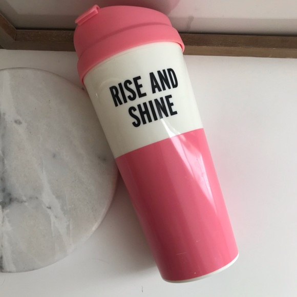kate spade Other - KATE SPADE RISE AND SHINE PINK THERMAL MUG
